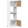 Mueble para microondas "Lyon" roble artesanal 60x57x207 cm