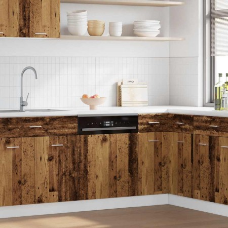 Panel para lavavajillas "Lyon" de madera vieja 45x3x67 cm de