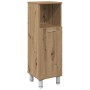 Armario de baño madera contrachapada roble artisan 30x30x95 cm