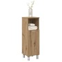 Armario de baño madera contrachapada roble artisan 30x30x95 cm