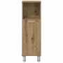 Armario de baño madera contrachapada roble artisan 30x30x95 cm