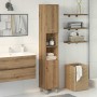 Mueble de baño madera de ingeniería roble artisan 30x30x179 cm