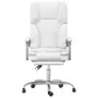 White synthetic leather massage reclining office chair by vidaXL, Office chairs - Ref: Foro24-349682, Price: 117,45 €, Discou...
