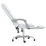White synthetic leather massage reclining office chair by vidaXL, Office chairs - Ref: Foro24-349682, Price: 117,45 €, Discou...