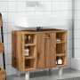 Armario de baño madera contrachapada roble artisan 60x32x53,5cm