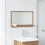 Espejo mueble baño madera ingeniería roble artisan 60x11x37 cm