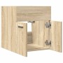 Mueble de lavabo de baño madera roble Sonoma 41x38,5x46 cm