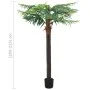 Artificial phoenix palm tree with pot 215 cm green by vidaXL, artificial flora - Ref: Foro24-336310, Price: 152,74 €, Discoun...
