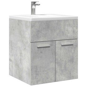 Mueble de lavabo madera ingeniería gris hormigón 41x38,5x46 cm en Muebles de baño | Comprar online en Foro24