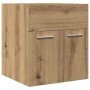 Mueble de lavabo de baño madera roble artisan 41x38,5x46 cm