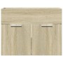 Armario para lavabo contrachapada color roble 60x38,5x46 cm