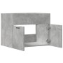 Armario para lavabo contrachapada gris hormigón 60x38,5x46 cm
