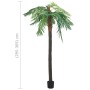 Palmera fénix artificial con macetero 305 cm verde