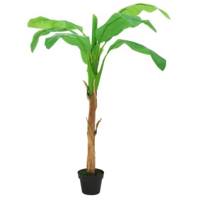 Árbol bananero artificial con macetero 180 cm verde