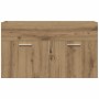 Mueble de lavabo de baño madera roble artisan 90x38,5x46 cm