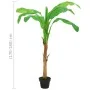 Artificial banana tree with planter 180 cm green by vidaXL, artificial flora - Ref: Foro24-336314, Price: 70,81 €, Discount: %