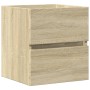 Armario de lavabo madera ingeniería roble Sonoma 41x38,5x45 cm