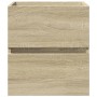 Armario de lavabo madera ingeniería roble Sonoma 41x38,5x45 cm