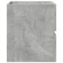 Armario de lavabo madera ingeniería gris hormigón 41x38,5x45 cm