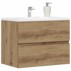 Mueble de baño madera de ingeniería roble artisan 60x38,5x45 cm en Muebles de baño | Comprar online en Foro24