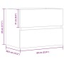 Mueble de baño madera de ingeniería roble artisan 60x38,5x45 cm