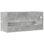 Armario para lavabo contrachapada gris hormigón 100x38,5x45 cm