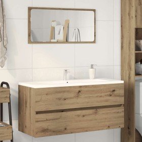 Armario lavabo madera ingeniería roble artisan 100x38,5x45 cm