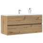 Armario lavabo madera ingeniería roble artisan 100x38,5x45 cm