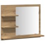 Espejo mueble de cuarto de baño roble artisan 60x10,5x45 cm