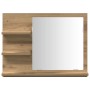 Espejo mueble de cuarto de baño roble artisan 60x10,5x45 cm