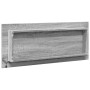 Espejo de baño LED madera ingeniería gris Sonoma 100x8,5x37 cm