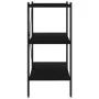 Estantería de 3 niveles negra 80x40x92 cm de vidaXL, Librerías y estanterías - Ref: Foro24-336339, Precio: 79,44 €, Descuento: %