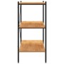 3-stöckiges Regal in Schwarz und Eiche 80x40x92 cm von vidaXL, Bücherregale und Regale - Ref: Foro24-336340, Preis: 75,42 €, ...