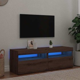 Muebles TV con luces LED 2 uds madera ingeniería roble artisan en Muebles TV | Comprar online en Foro24