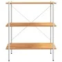 3-stöckiges Regal aus Weiß und Eiche 80x40x92 cm von vidaXL, Bücherregale und Regale - Ref: Foro24-336342, Preis: 78,14 €, Ra...