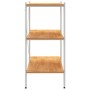 3-level white and oak bookshelf 80x40x92 cm by vidaXL, Bookcases and shelves - Ref: Foro24-336342, Price: 80,27 €, Discount: %