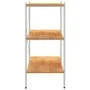 3-level white and oak bookshelf 80x40x92 cm by vidaXL, Bookcases and shelves - Ref: Foro24-336342, Price: 78,14 €, Discount: %