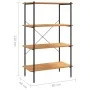 4-tier black and oak shelving unit 80x40x130 cm by vidaXL, Bookcases and shelves - Ref: Foro24-336344, Price: 101,28 €, Disco...