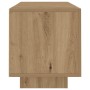 Mueble de TV luces LED madera roble artisan 160x35x40 cm