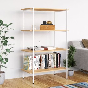 4-stöckiges Regal in Weiß und Eiche, 80 x 40 x 130 cm von vidaXL, Bücherregale und Regale - Ref: Foro24-336346, Preis: 93,73 ...