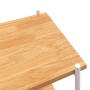 4-stöckiges Regal in Weiß und Eiche, 80 x 40 x 130 cm von vidaXL, Bücherregale und Regale - Ref: Foro24-336346, Preis: 93,73 ...