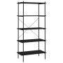 Schwarzes 5-stöckiges Regal 80x40x163 cm von vidaXL, Bücherregale und Regale - Ref: Foro24-336347, Preis: 108,27 €, Rabatt: %