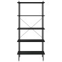 Schwarzes 5-stöckiges Regal 80x40x163 cm von vidaXL, Bücherregale und Regale - Ref: Foro24-336347, Preis: 108,27 €, Rabatt: %