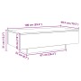 Mesa de centro madera ingeniería roble artisan 100x49,5x31 cm