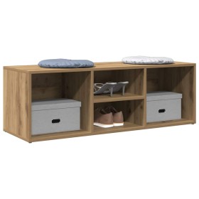 Banco zapatero madera ingeniería roble artisan 105x35x35 cm
