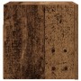 Mueble de pared para TV madera envejecida 30,5x30x30 cm