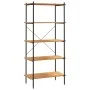 5-tier black and oak shelving unit 80x40x163 cm by vidaXL, Bookcases and shelves - Ref: Foro24-336348, Price: 120,72 €, Disco...