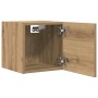 Mueble de pared para TV roble artisan 30,5x30x30 cm