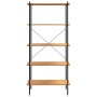 5-stufiges Regal aus Schwarz und Eiche, 80 x 40 x 163 cm von vidaXL, Bücherregale und Regale - Ref: Foro24-336348, Preis: 123...