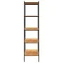 5-tier black and oak shelving unit 80x40x163 cm by vidaXL, Bookcases and shelves - Ref: Foro24-336348, Price: 120,72 €, Disco...
